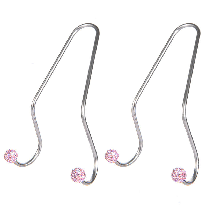 Wholesale Diamond Inlaid Seats Headrests Multifunctional Hooks Concealed Storage Stainless Steel Hooks